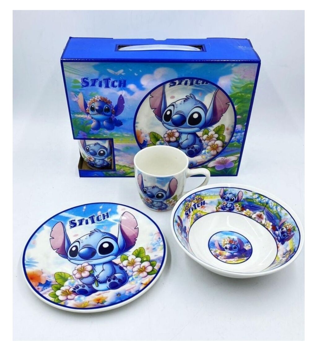 Kompleti posuđa: Stich keramicki set 3/1 Set sadrzi ciniju,tanjir i solju i sve to