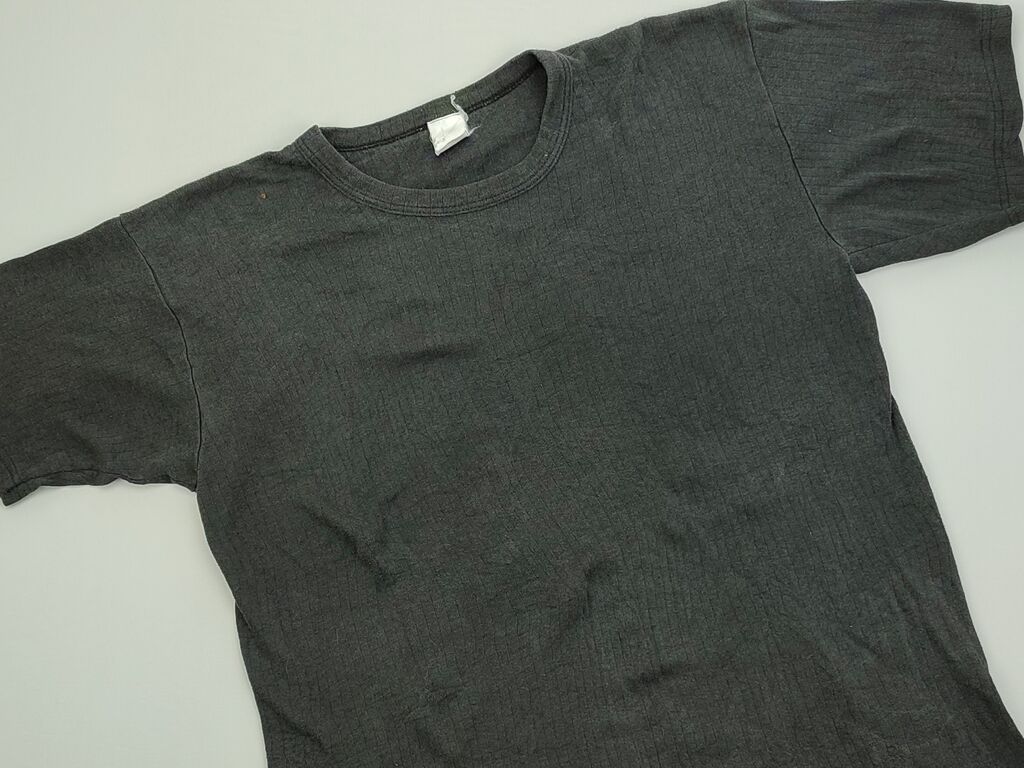Koszulki: Podkoszulka L (EU 40), stan - Dobry, wzór - Jednolity kolor, kolor - Czarny — 1