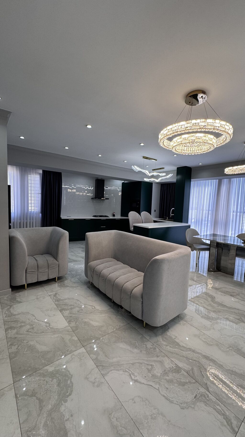 3 комнаты, 100 м², Верхний Джал Элитка, 15 этаж, Дизайнерский ремонт: фото 4