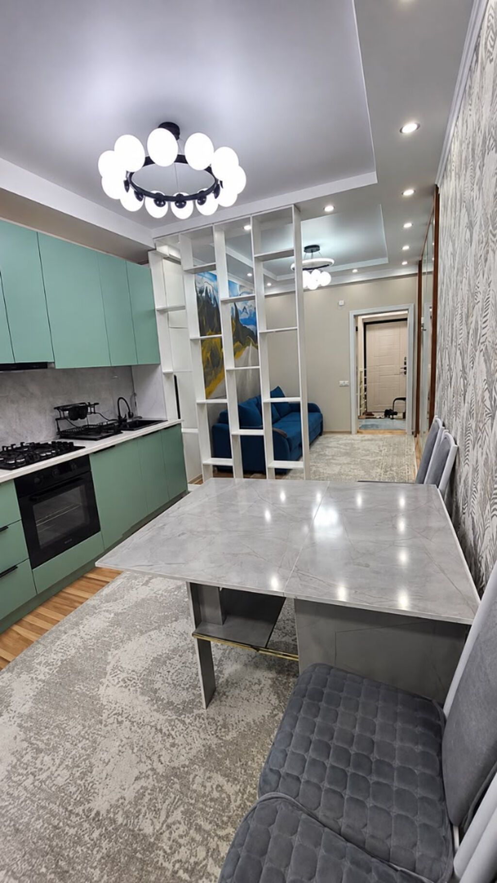 2 комнаты, 49 м², Кара-Жыгач ж/м Элитка, 9 этаж, Евроремонт: фото 4