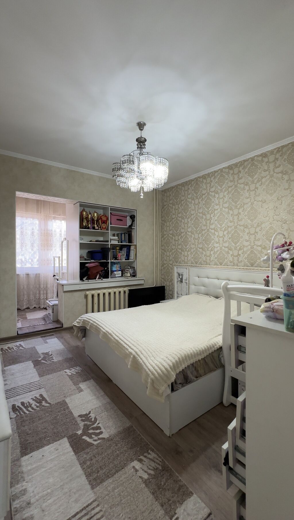 3 комнаты, 63 м², Аламедин-1 мкр 105 серия, 1 этаж, Евроремонт: фото 6
