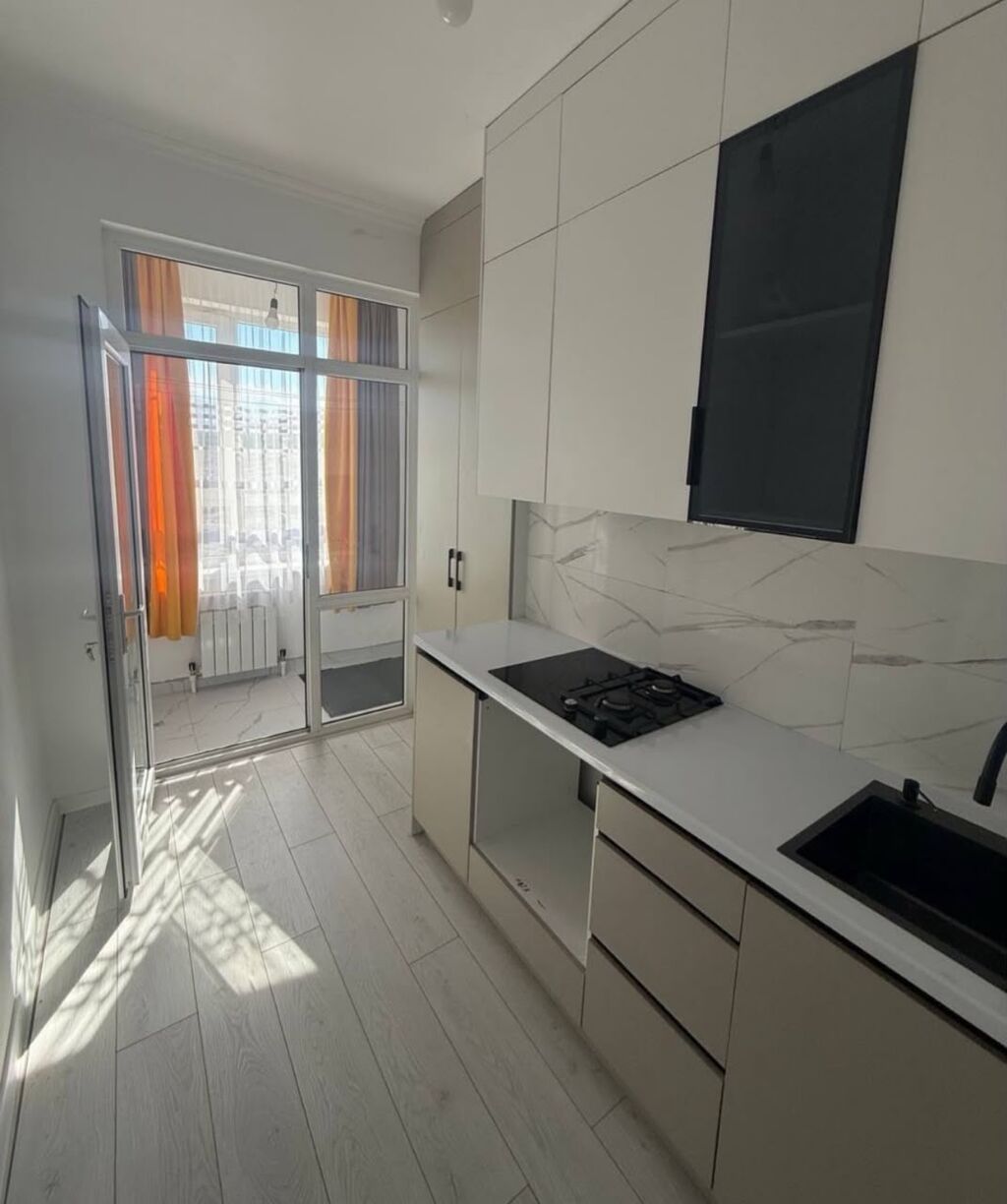 1 комната, 34 м², Ала-Арча ТРЦ Элитка, 13 этаж, Евроремонт: фото 1