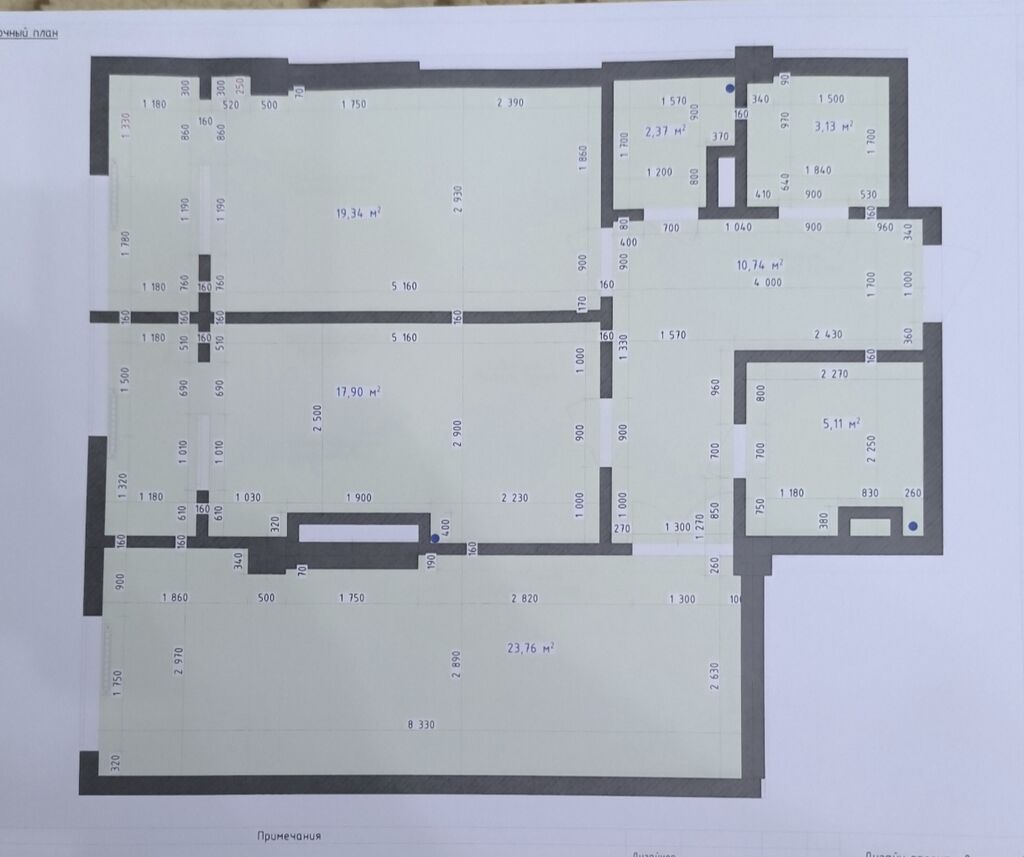 2 комнаты, 83 м², Технопарк Элитка, 11 этаж, ПСО (под самоотделку): фото 3