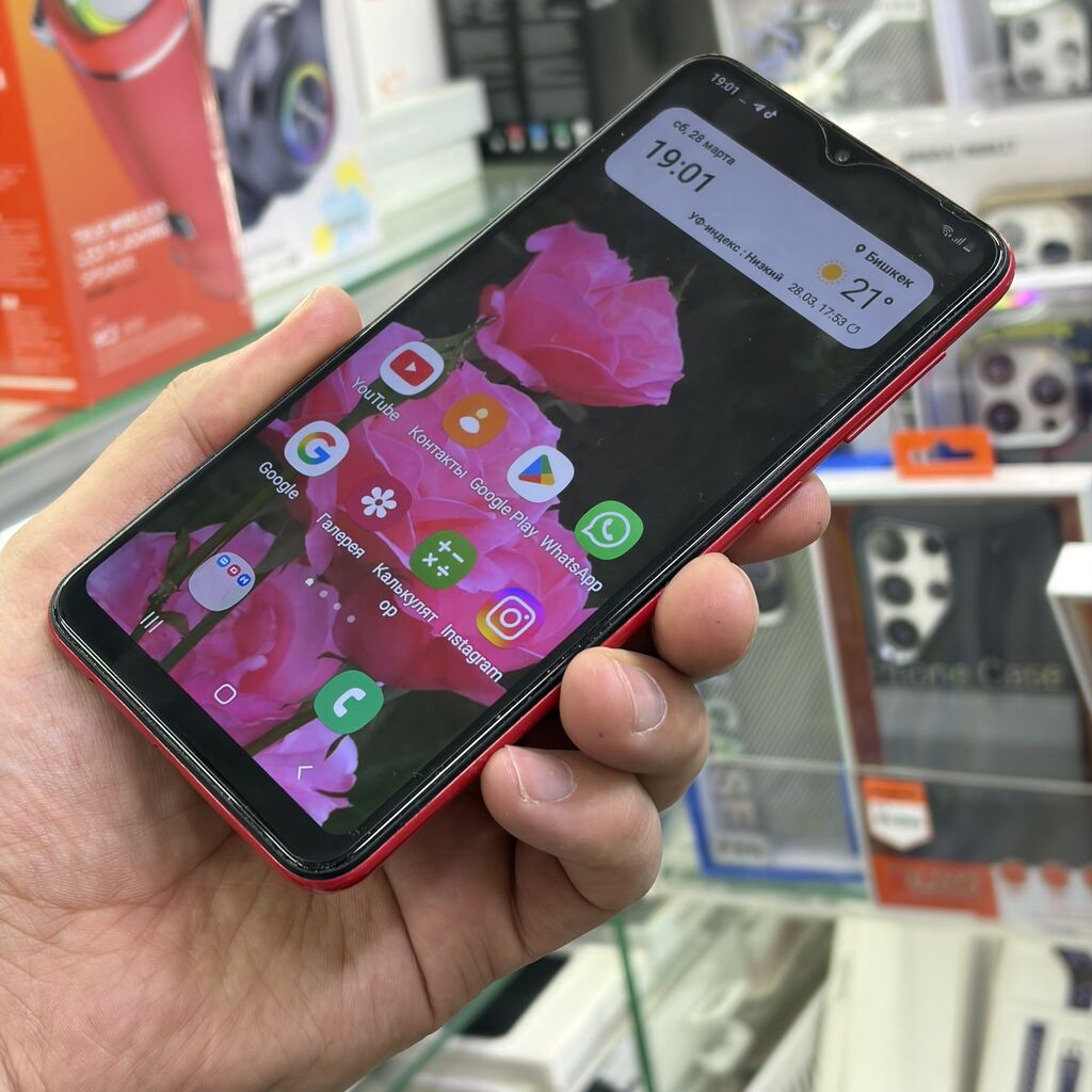 Samsung Galaxy A10, Б/у, 32 ГБ, цвет - Красный, 2 SIM: фото 7