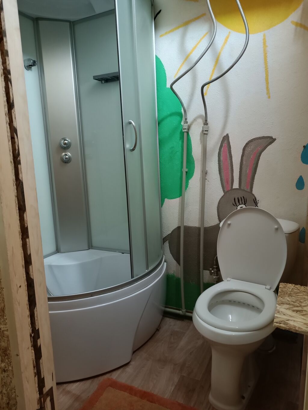 1 комната, Эконом, Шлагбаум, Душевая кабина, Постельное белье, Кондиционер: фото 3