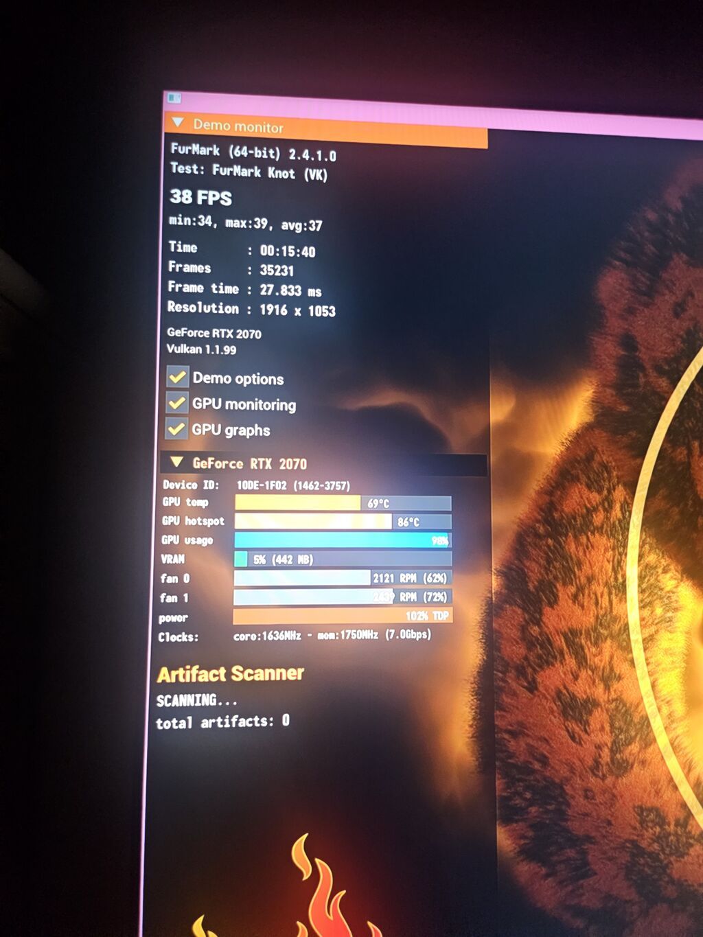 Видеокарта для ПК, Б/у, MSI, GeForce RTX, 8 ГБ: фото 3