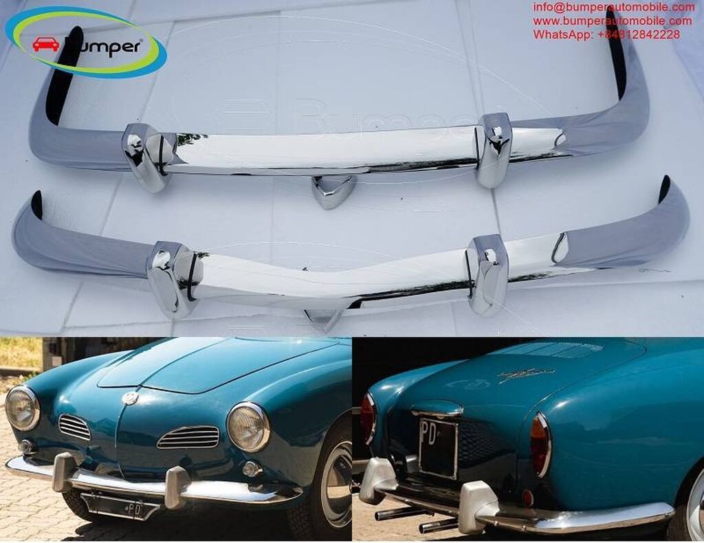 Volkswagen Karmann Ghia Euro style bumper (6) by stainless Negotiable | ad created 24 July 2022 23:03:06: Volkswagen Karmann Ghia Euro style bumper (6) by stainless steel (VW