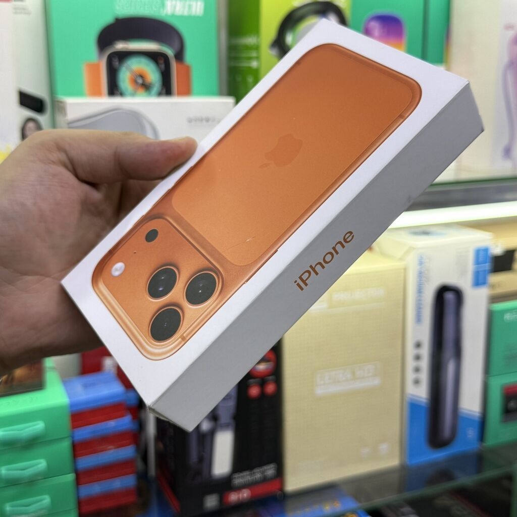 IPhone 17 Pro, Новый, 512 ГБ, Оранжевый, Зарядное устройство, Кабель, Коробка, 100 % — фото 5