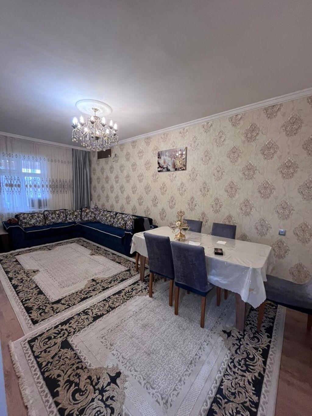 4 otaqlı, 120 kv. m, Yeni təmirli