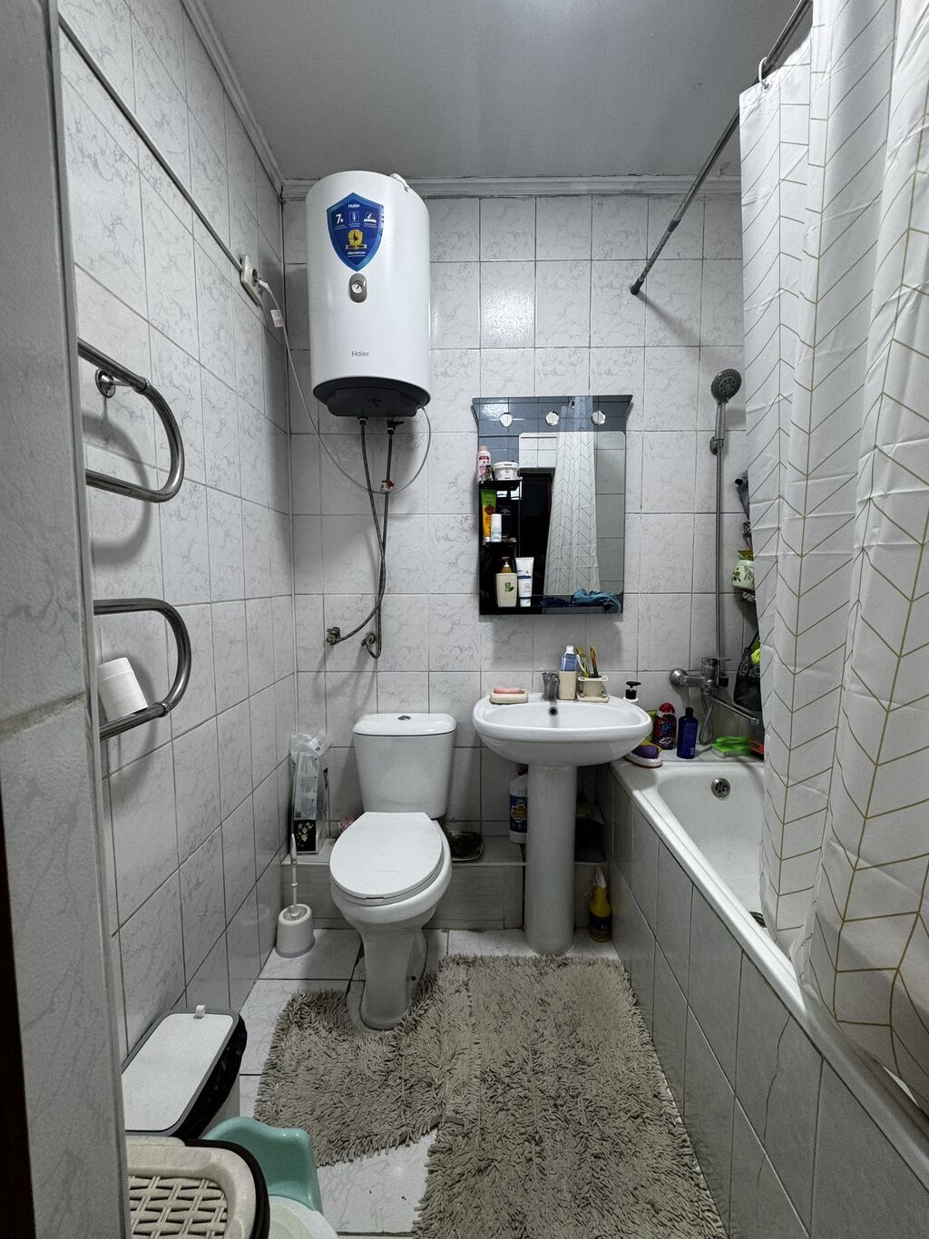 2 комнаты, 50 м², Ошский рынок / базар Индивидуалка, 2 этаж, Косметический ремонт: фото 3