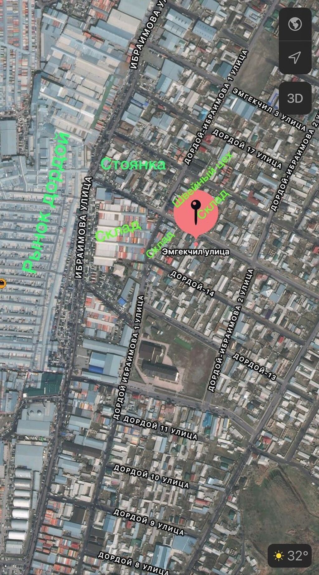 Продается участок под бизнес, Рынок Дордой Отличный вариант для: фото 2