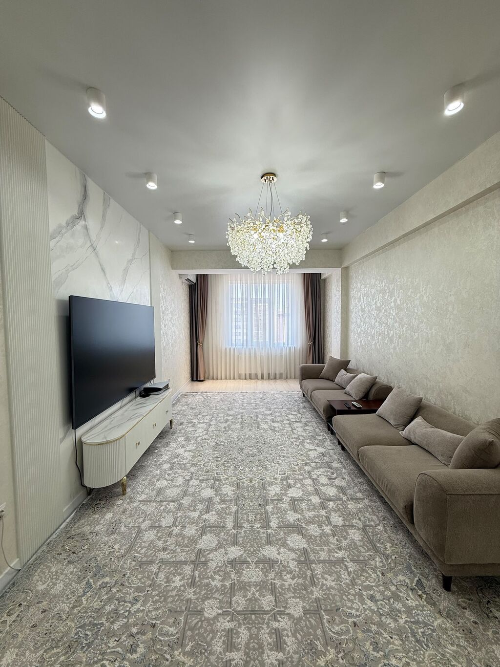 2 комнаты, 80 м², Кок-Жар ж/м Элитка, 7 этаж, Евроремонт: фото 4