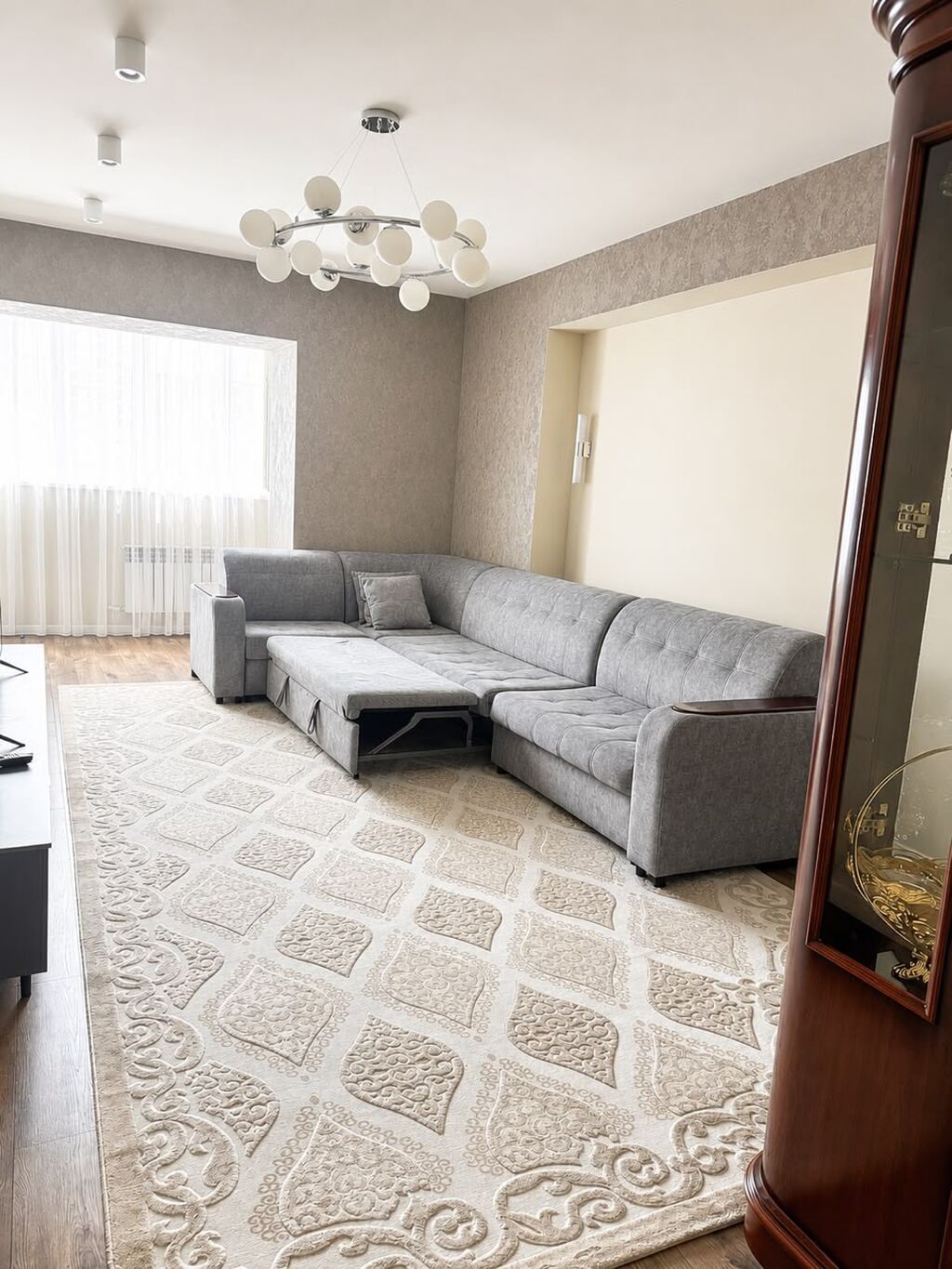 3 комнаты, 100 м², Кок-Жар ж/м Элитка, 8 этаж, Евроремонт: фото 4