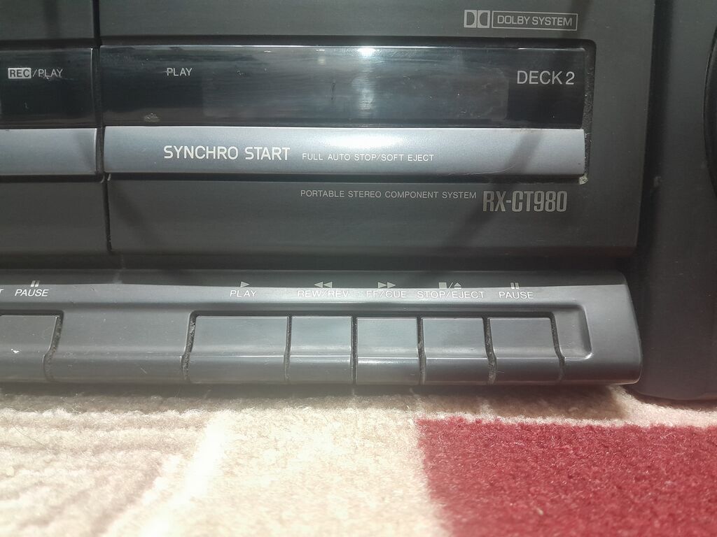 Портативная стереосистема Panasonic RX-CT980 с акустикой S-XBS: фото 3
