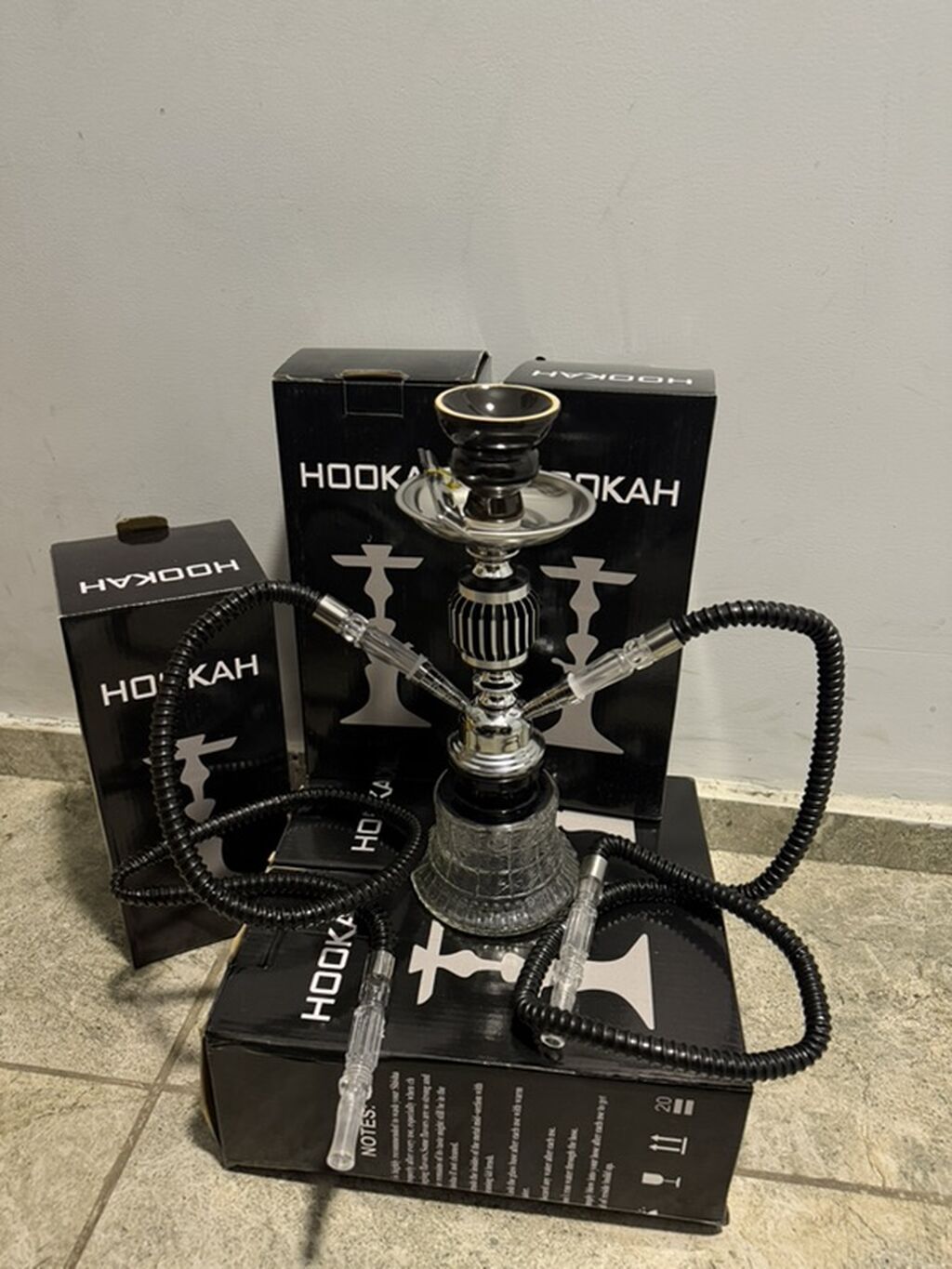 Мини-кальян HOOKAH с двумя шлангами: фото 2