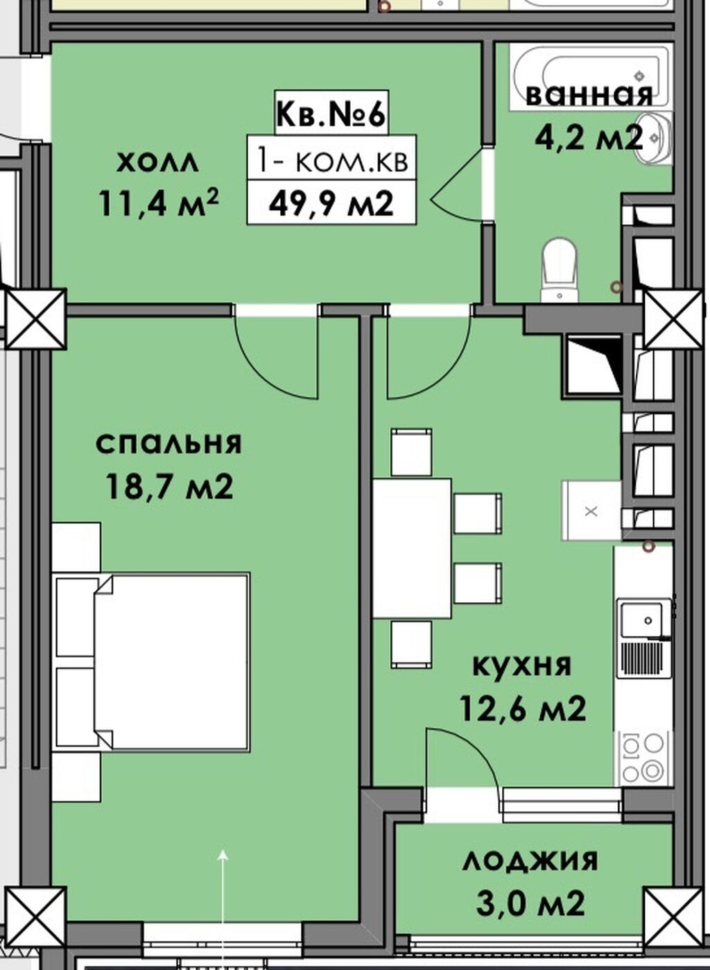 Кок-Жар, по ул.Молдокулова 50м2, 10 этаж,: Договорная ▷ Продажа квартир |  Бишкек | 33641354 ᐈ lalafo.kg