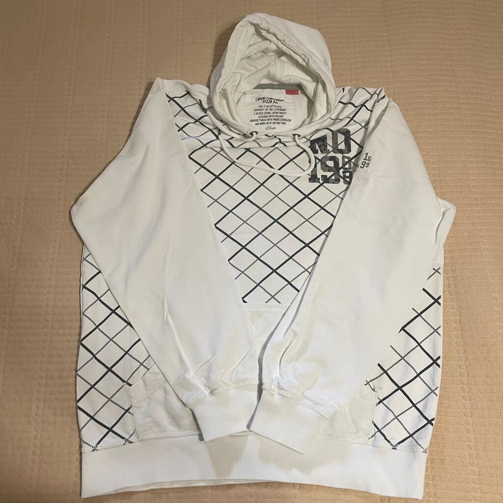 Мужская толстовка, XL, Новый, цвет - Белый, Самовывоз — фото 2