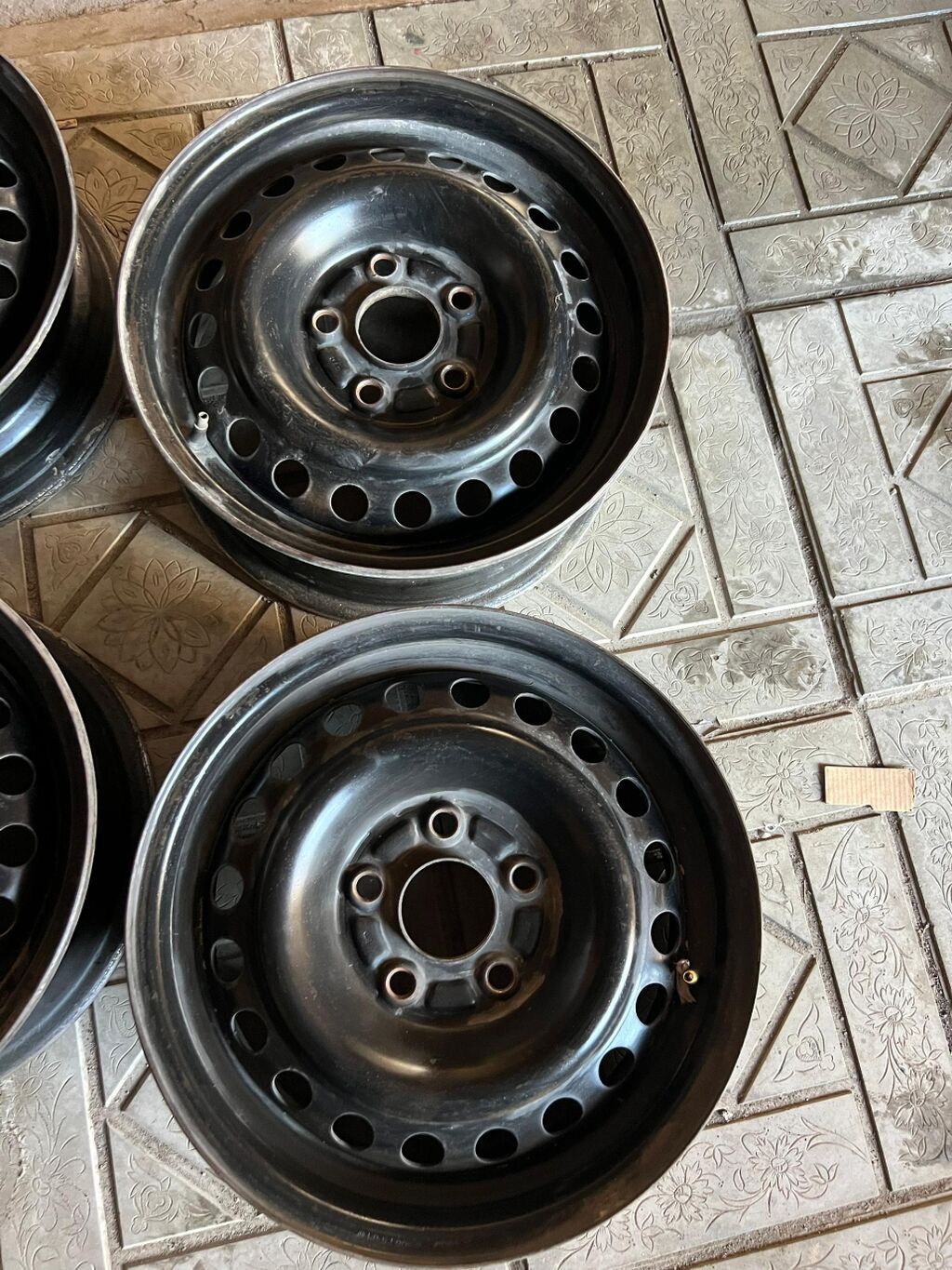 Железные Диски R 15 Honda, Комплект, отверстий - 5, Б/у: фото 5