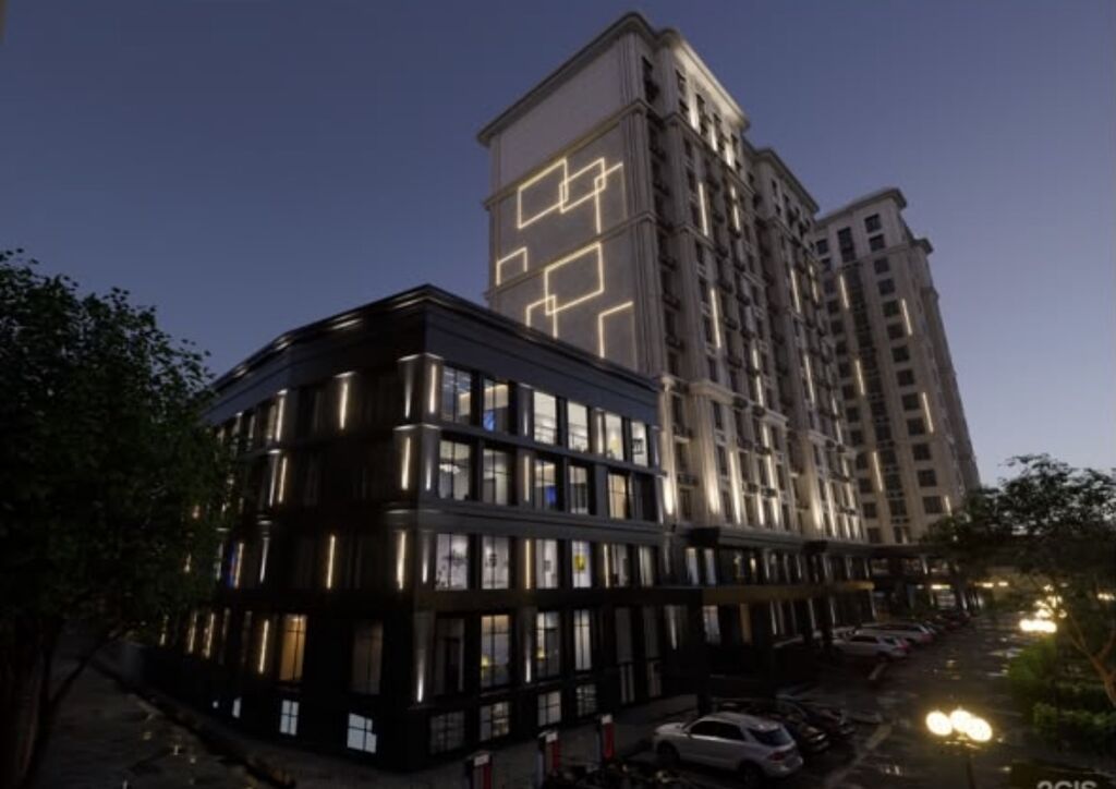 3 комнаты, 97 м², Центральная мечеть Элитка, 4 этаж, ПСО (под самоотделку): фото 3
