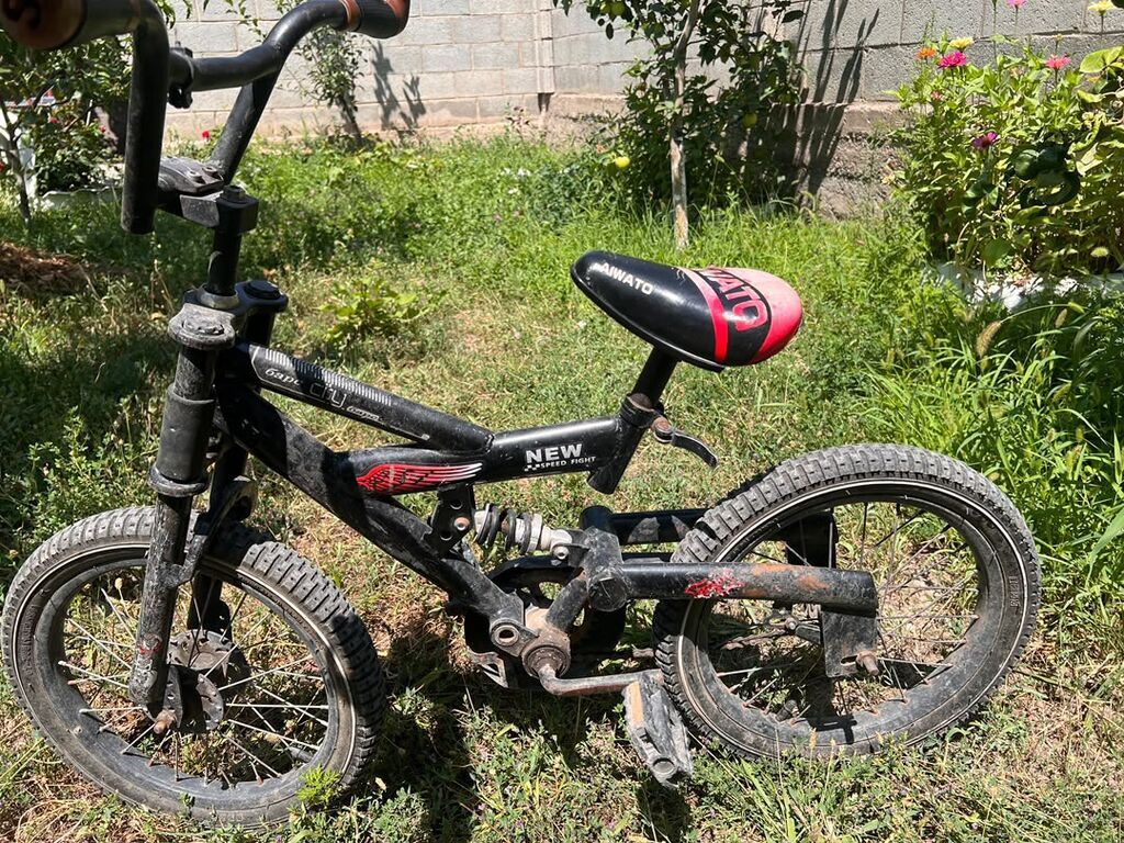 Детский велосипед BMX-стиля с подвеской - Рама: стальная, компактная: фото 1