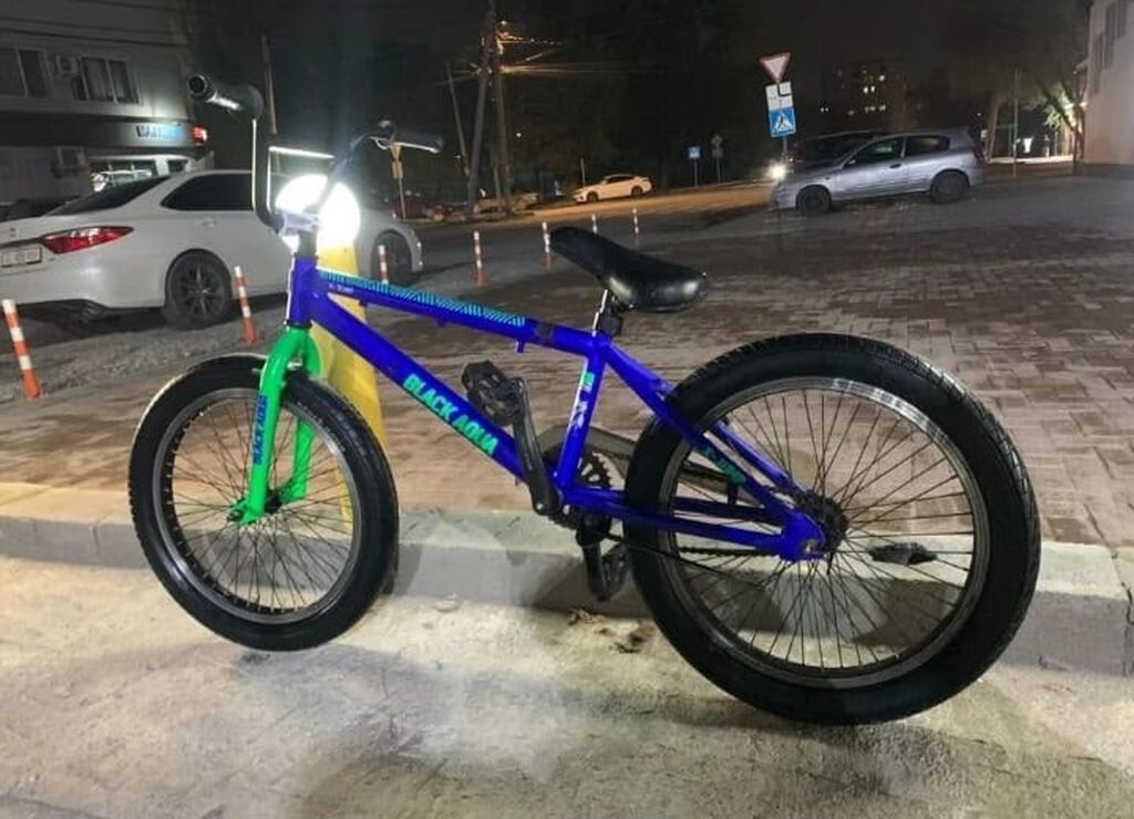 BMX велосипед Black Aqua - Тип: BMX для стрит/парка - Рама: стальная: фото 4