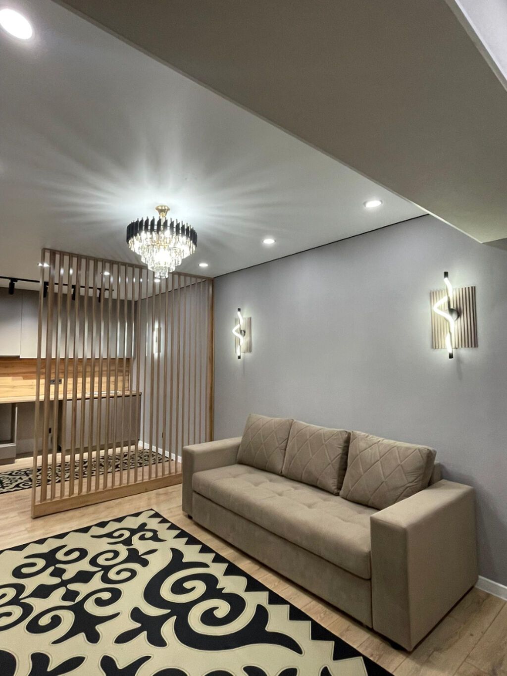 2 комнаты, 47 м², Тунгуч мкр Элитка, 5 этаж, Дизайнерский ремонт: фото 5