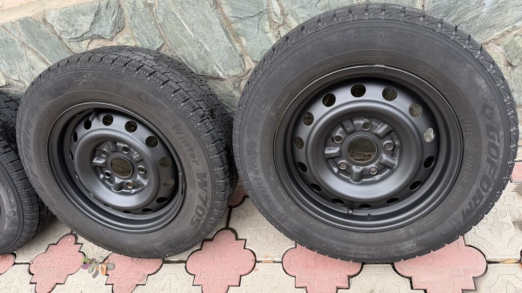 Колеса в сборе 185 / 70 / R 14, Зима, Б/у, Комплект, Легковые, Железные, отверстий - 5: фото 8