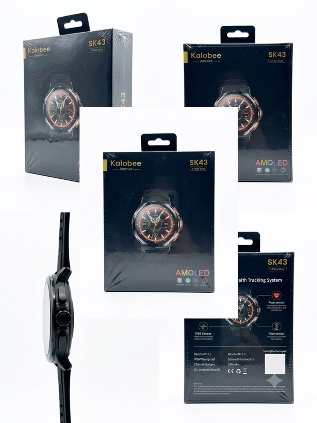 Умные часы Kalobee SK43 (AMOLED) - Дисплей: AMOLED, крупный экран с: фото 2