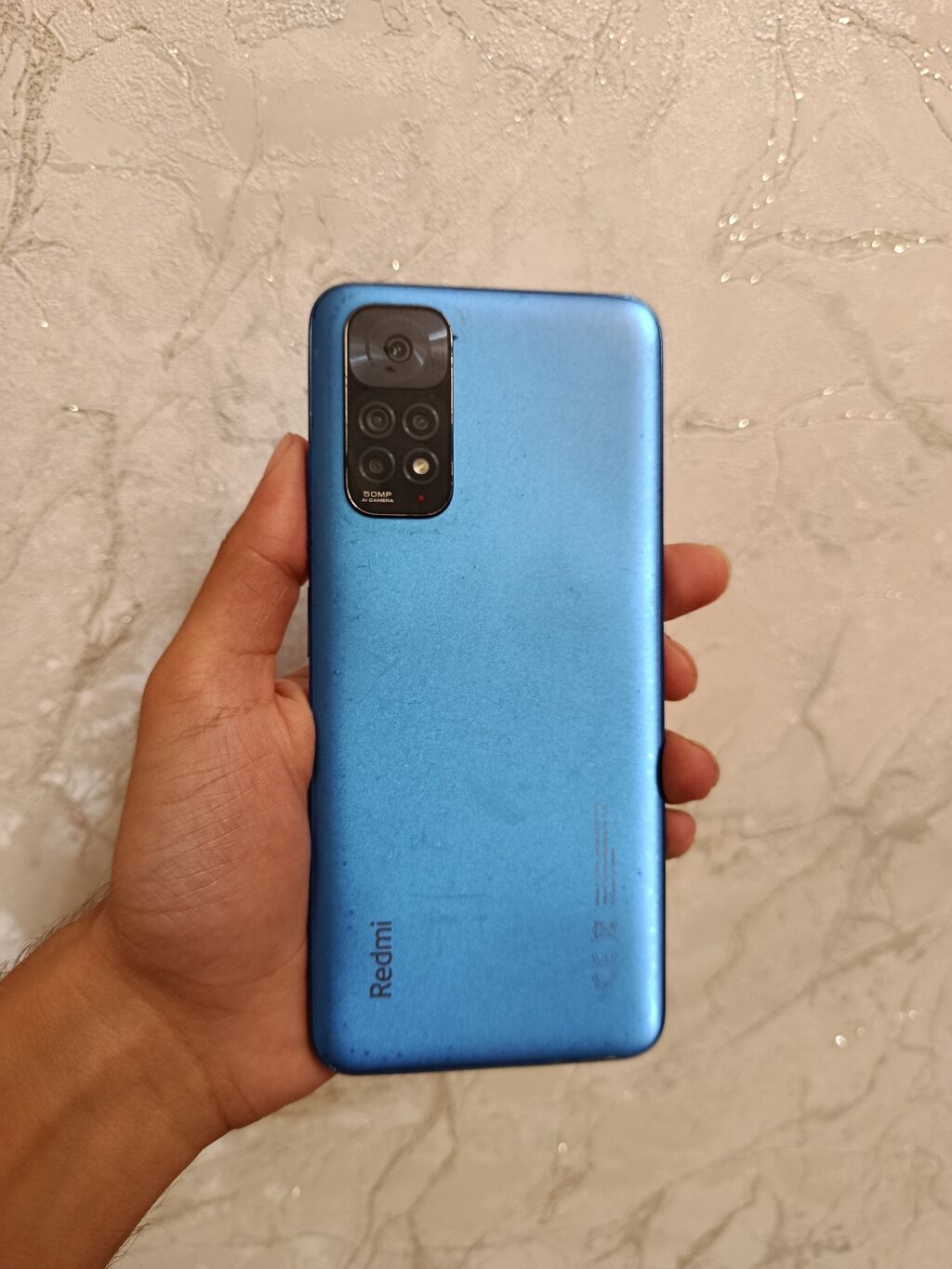 Redmi Note 11, 128 GB, rəng - Göy, Sensor, İki sim kartlı