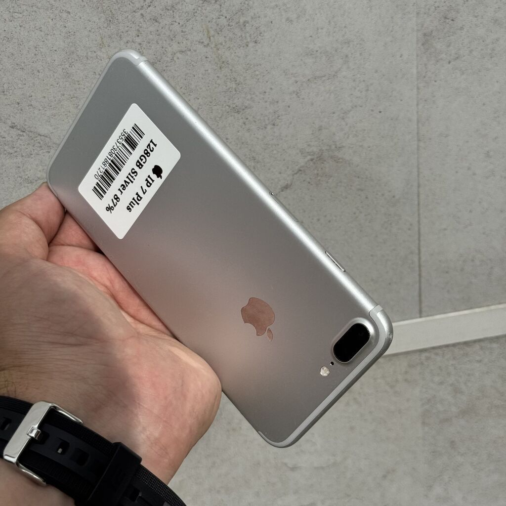 IPhone 7 Plus, Б/у, 128 ГБ, Серебристый, 87 %: фото 3