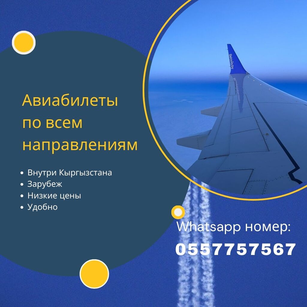 Авиабилеты по низким ценам. ✈️Путешествуйте выгодно: Договорная ᐈ  Туристические услуги | Бишкек | 37093456 ➤ lalafo.kg