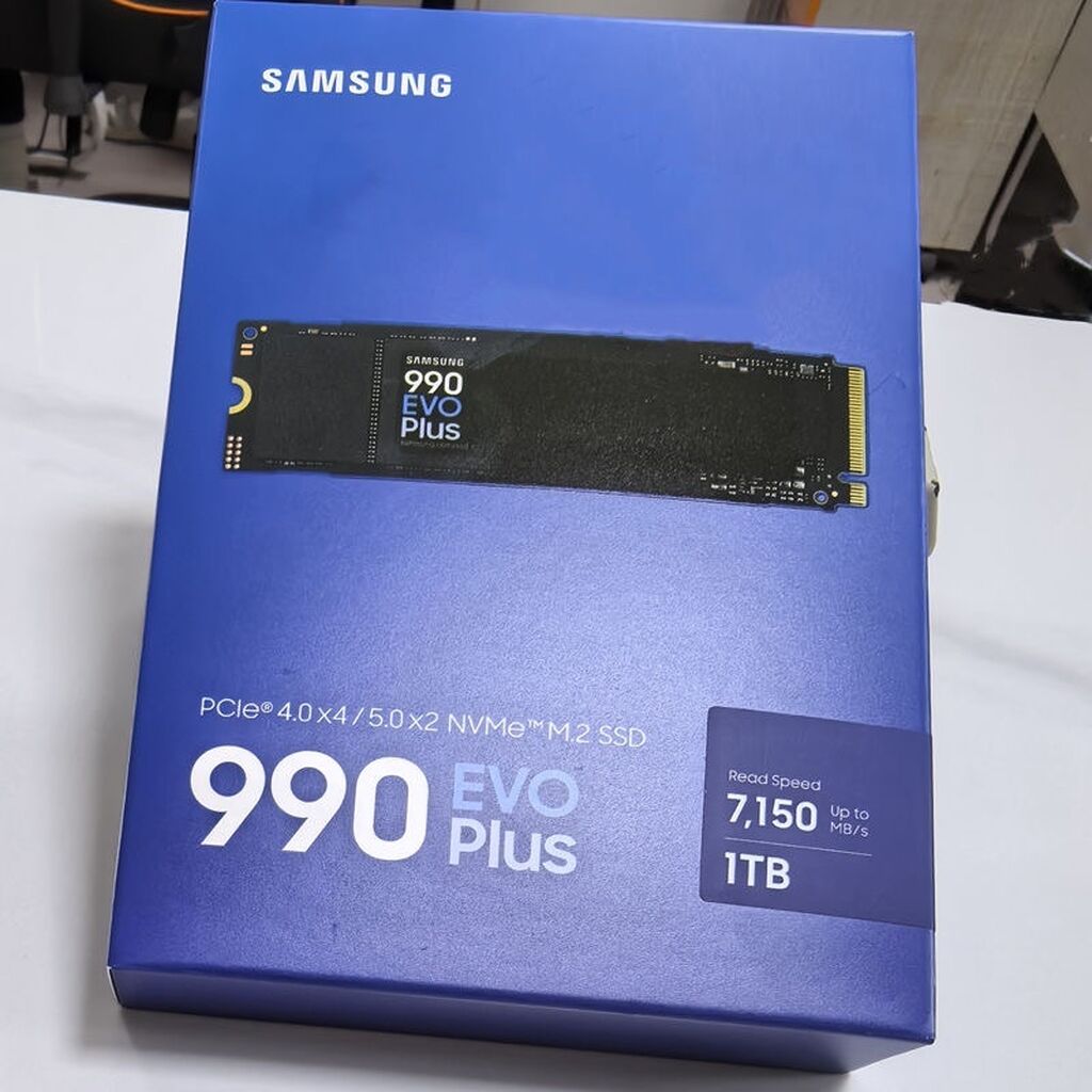 Samsung NVme SSD к990 EVO Plus: 7700 KGS Жесткие диски, переносные ...