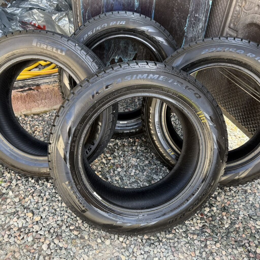 Шины 225 / 60 / R 18, Зима, Б/у, Комплект, Легковые, Италия, Pirelli: фото 2