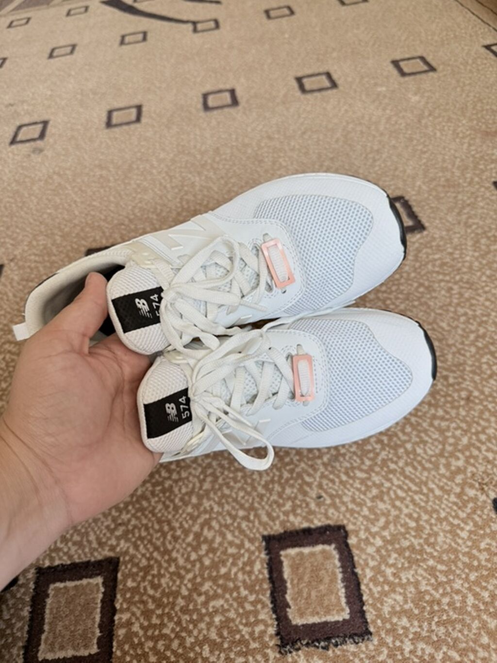 Кроссовки New Balance 574 Sport, белые - Модель: 574 оригинал: фото 6