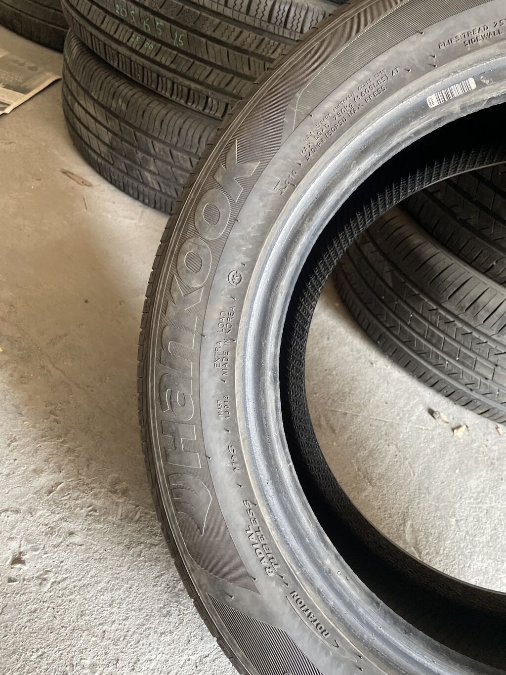 Шины 215 / 55 / R 16, Лето, Б/у, 1 шт, Легковые, Корея, Hankook: фото 3
