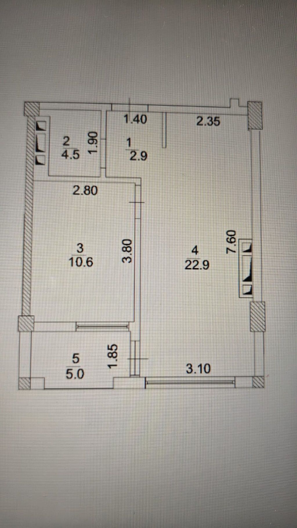 2 otaqlı, Yeni tikili, 51 kv. m