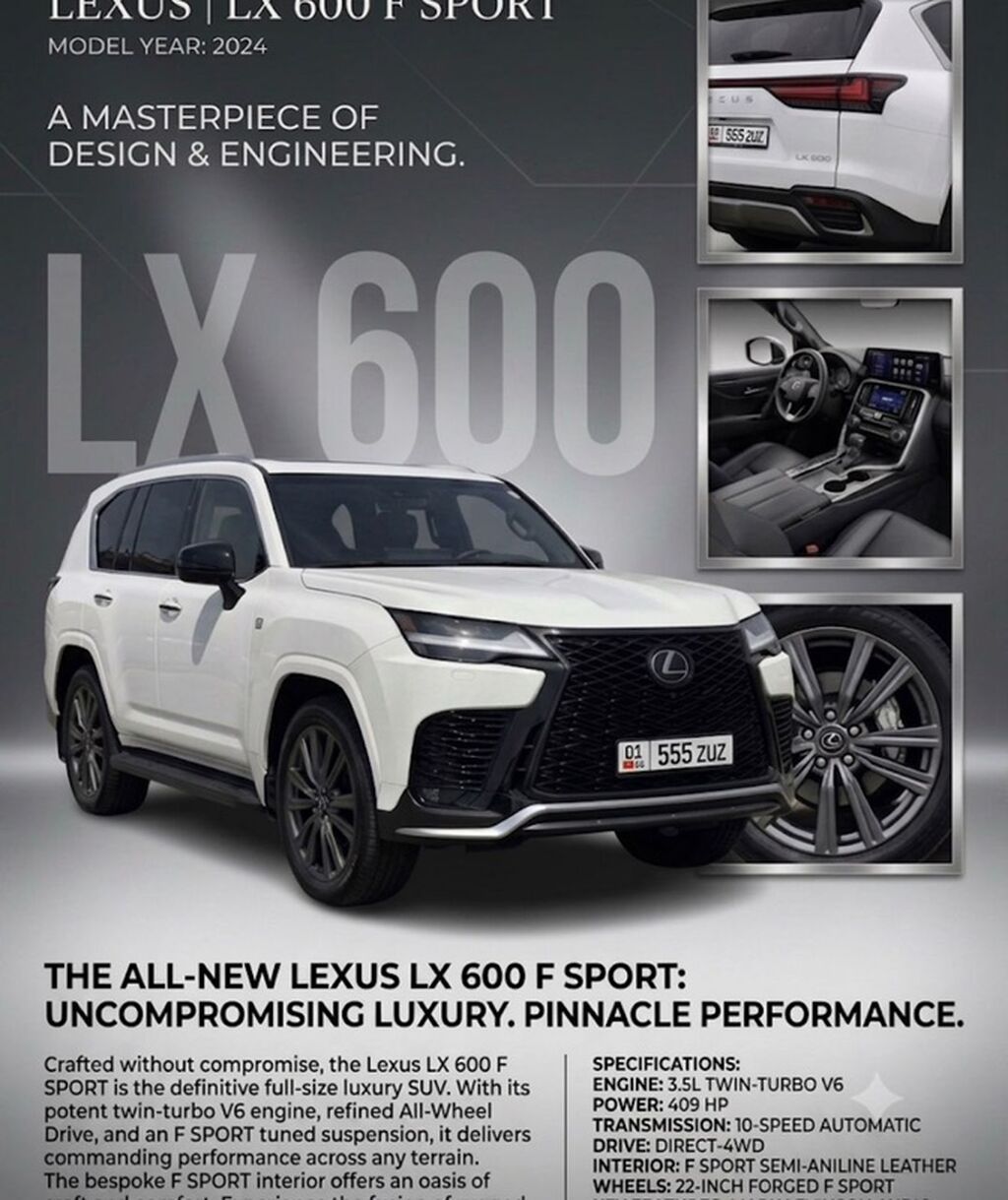 Продам Lexus LX 600 F SPORT 2022: фото 2