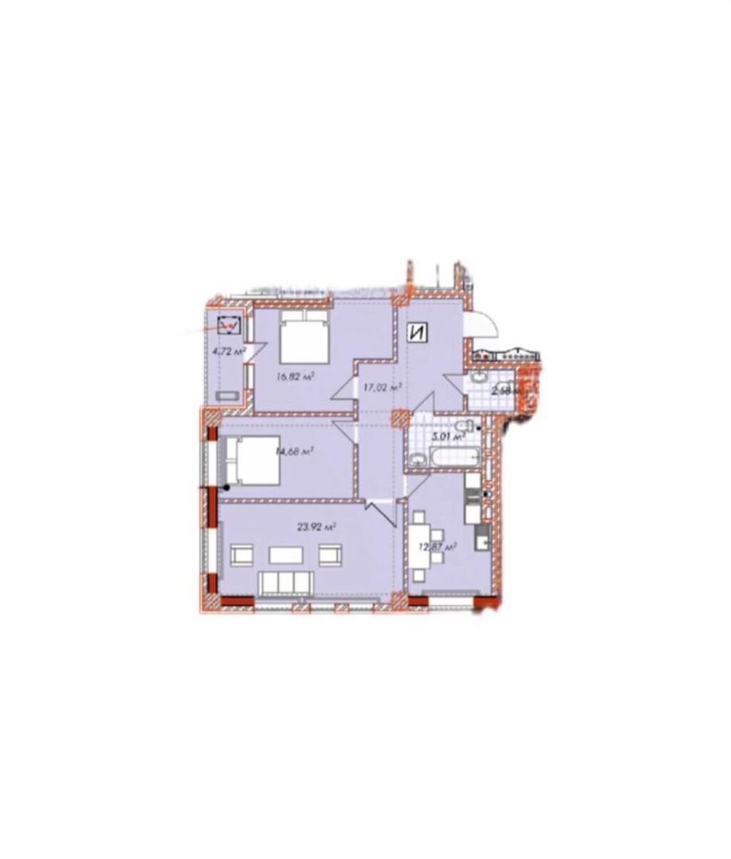 Сдам 3-комнатную квартиру 97 м² в ЖК Crystal Tower: фото 4