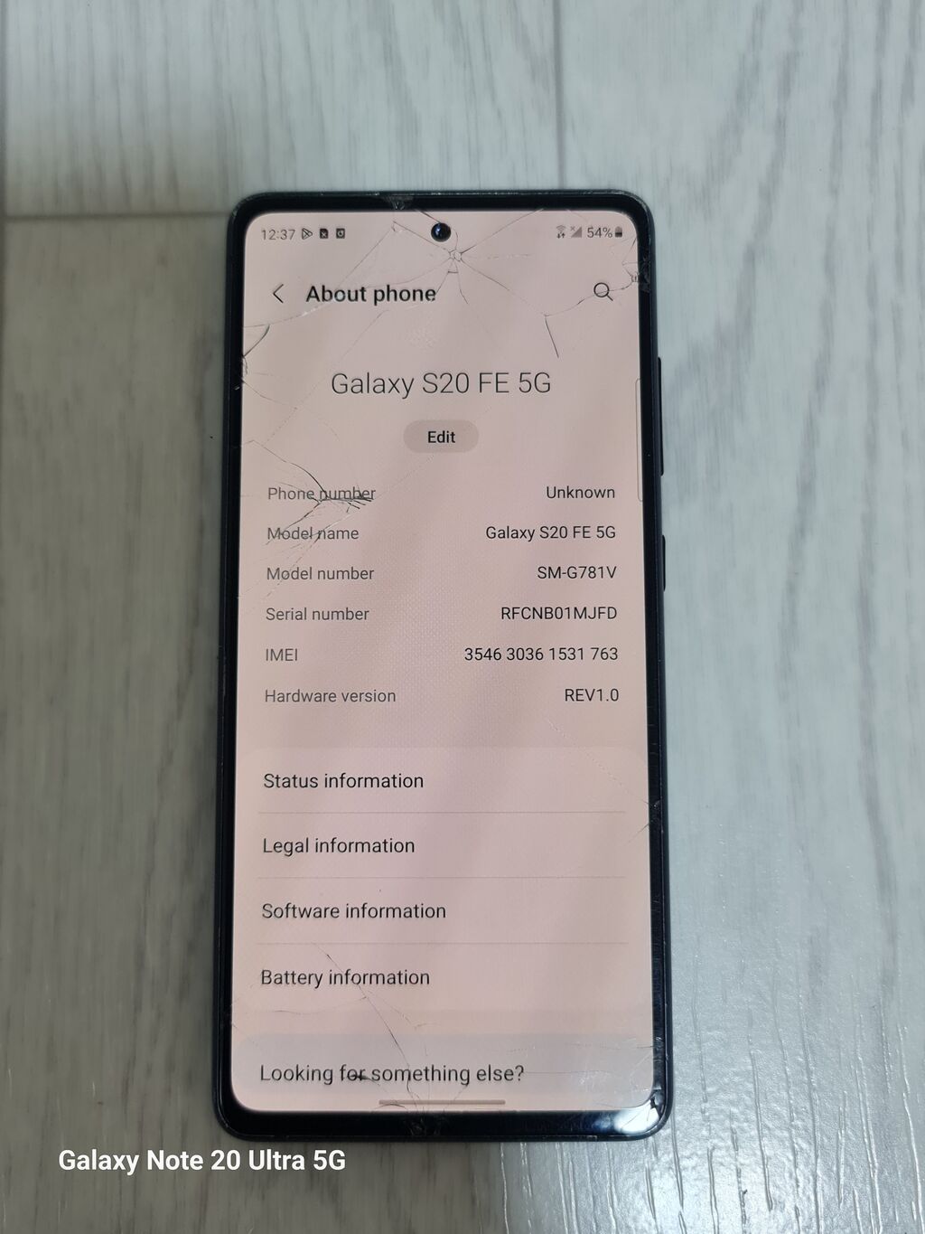 Samsung Galaxy S20, Б/у, 128 ГБ, цвет - Голубой, 1 SIM, 2 SIM, eSIM — фото 4