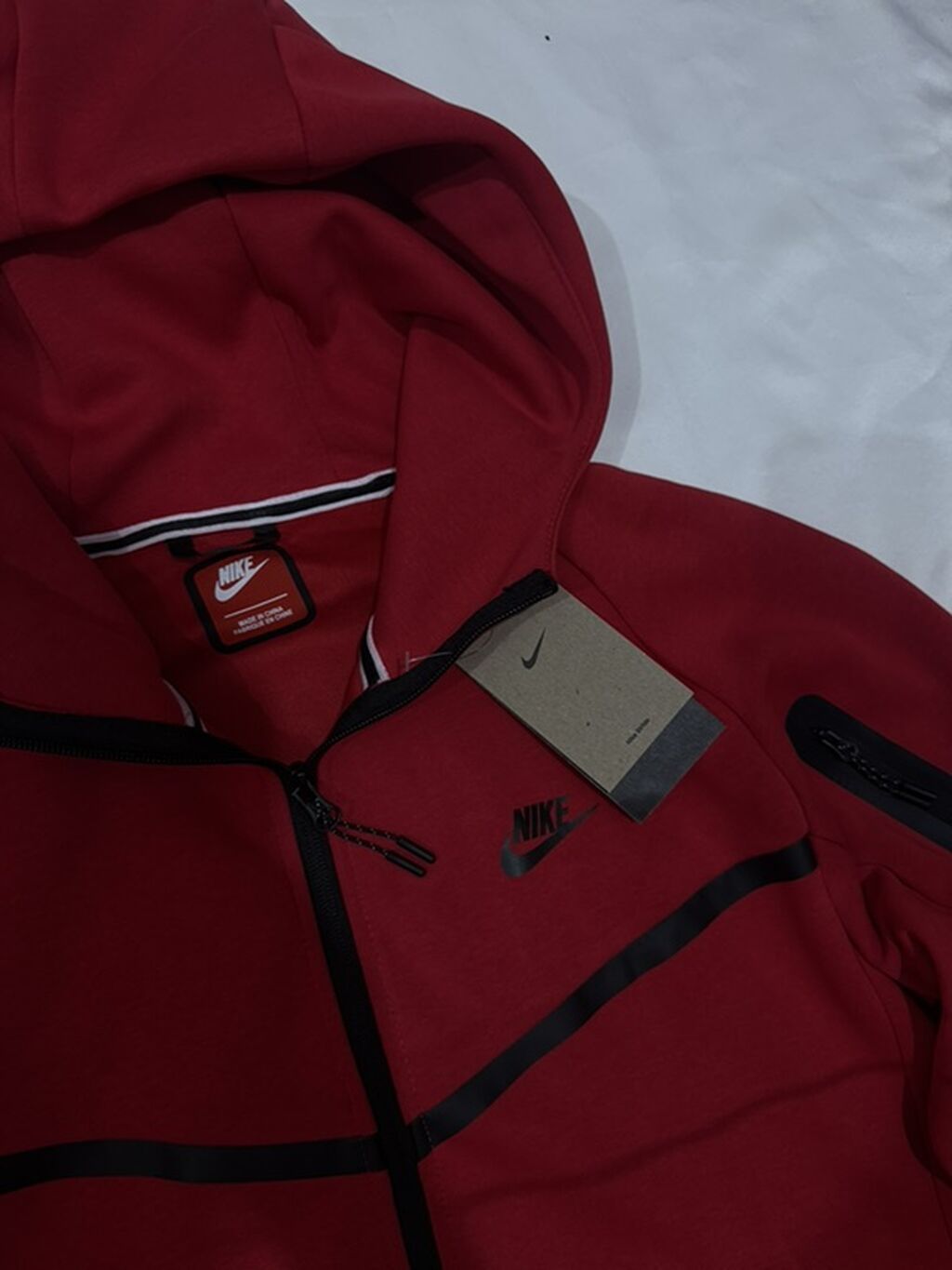 Мужская толстовка, L, Nike, Новый, цвет - Красный, Самовывоз: фото 2