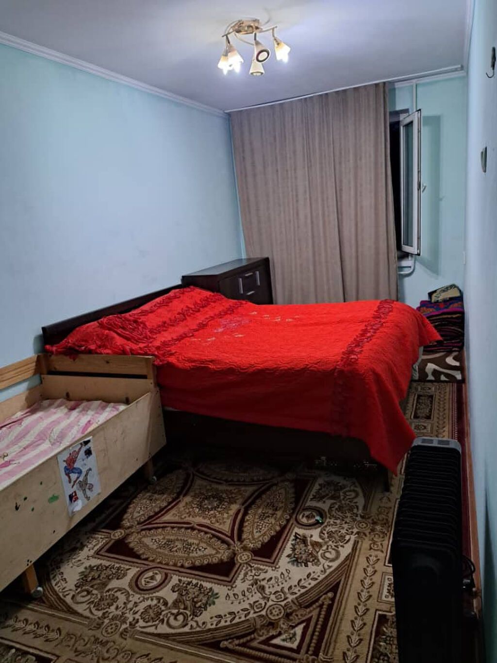 2 комнаты, 43 м², Кок-Жар мкр 104 серия, 4 этаж, Косметический ремонт