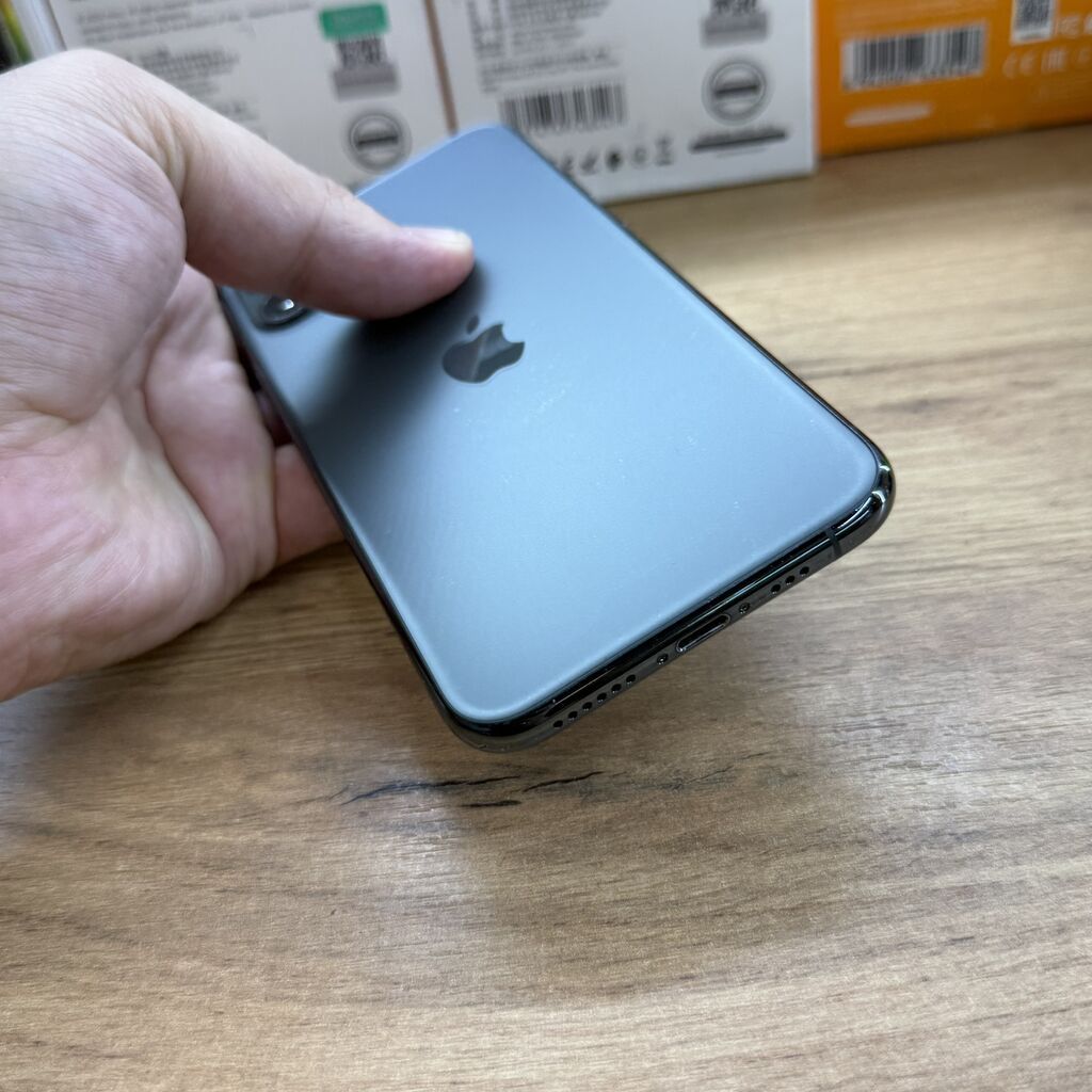 IPhone 11 Pro, Б/у, 256 ГБ, Alpine Green, Защитное стекло, 100 %: фото 5