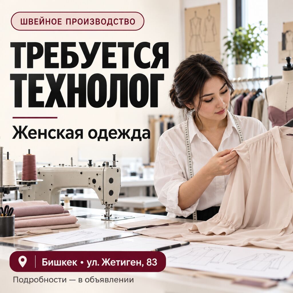 Технолог, Оплата: Еженедельно, График работы: Шестидневка, Опыт работы: 3-5 лет опыта