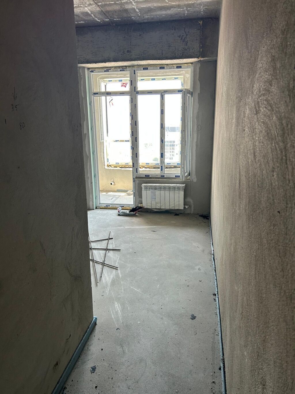 1 комната, 45 м², Азия Молл Элитка, 17 этаж, ПСО (под самоотделку): фото 2