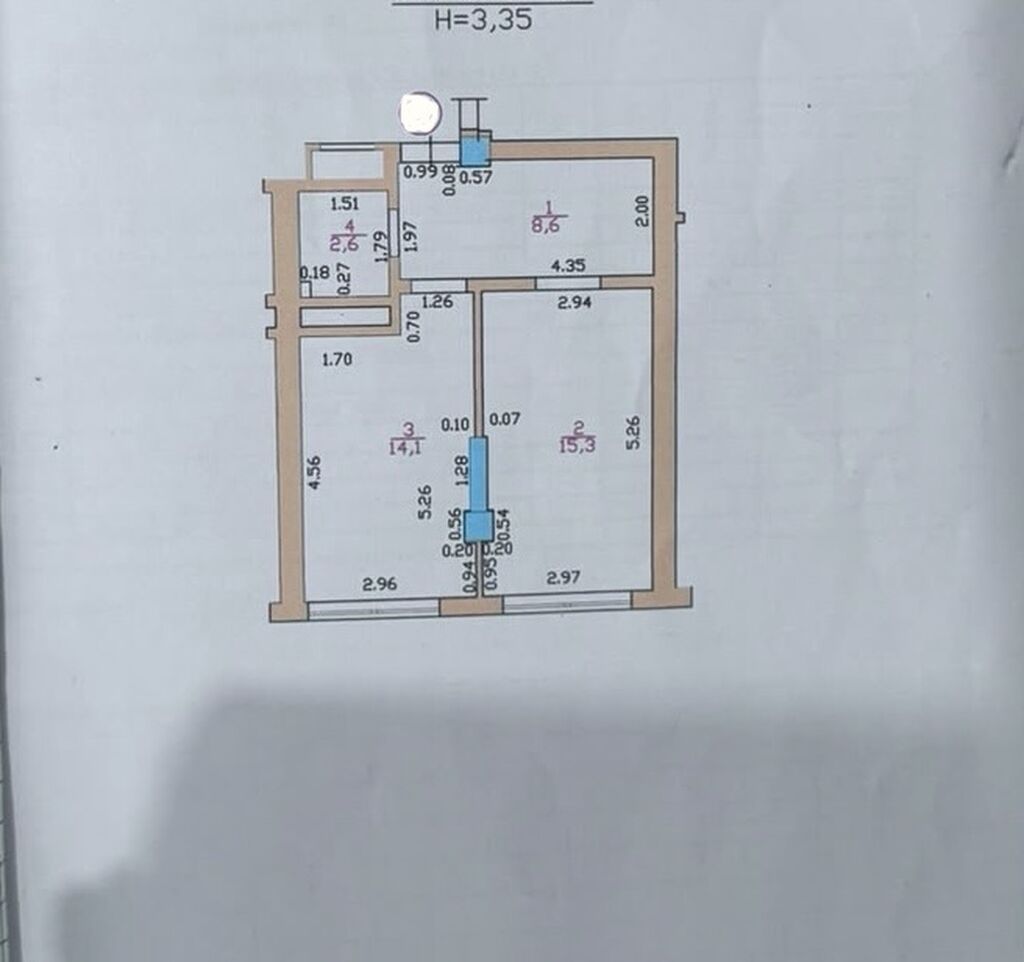 1 комната, 41 м², Аламедин-1 мкр Элитка, 9 этаж: фото 4