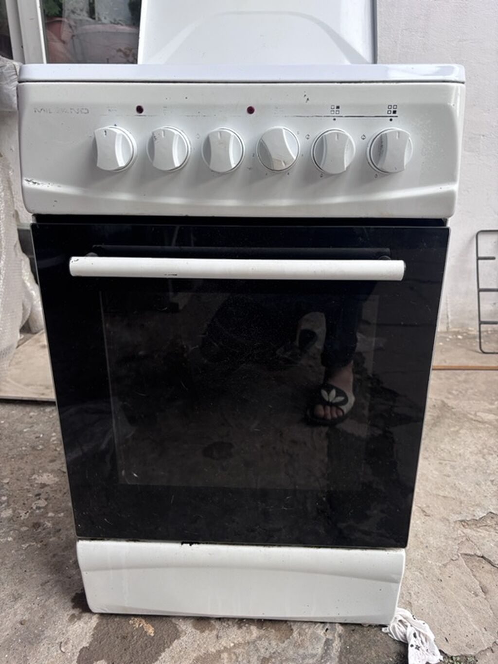 Qarışıq sobası Ayrıca dayanan, 4 gözlü, İşlənmiş