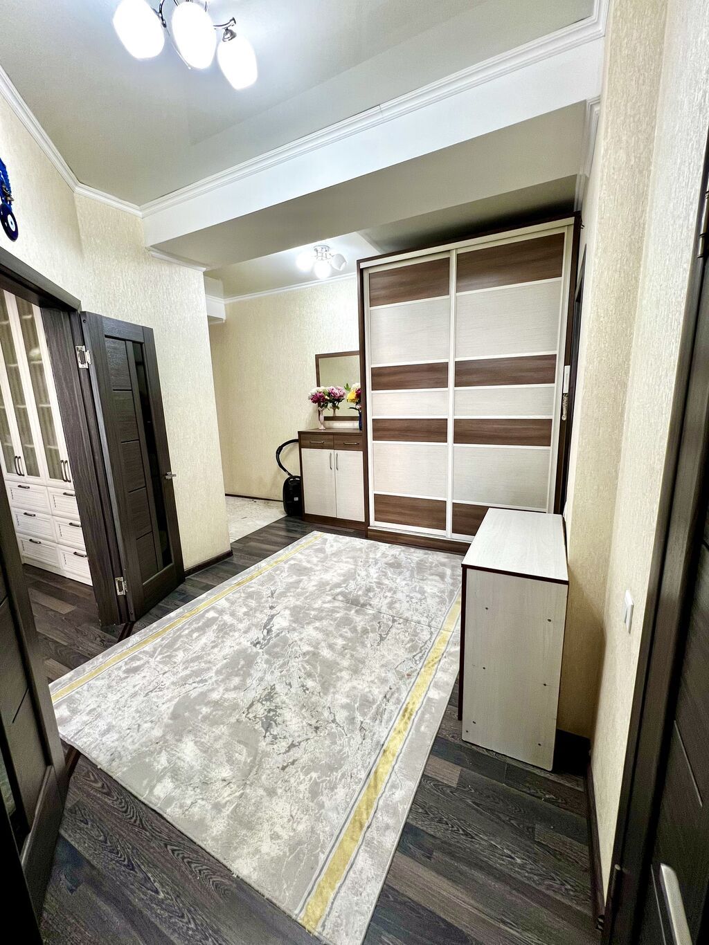 3 комнаты, 102 м², Аламедин-1 мкр Элитка, 3 этаж, Евроремонт: фото 8
