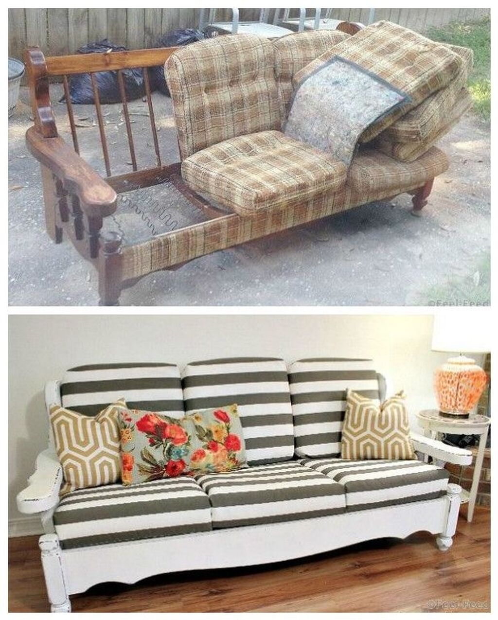 отреставрировать старый диван своими руками