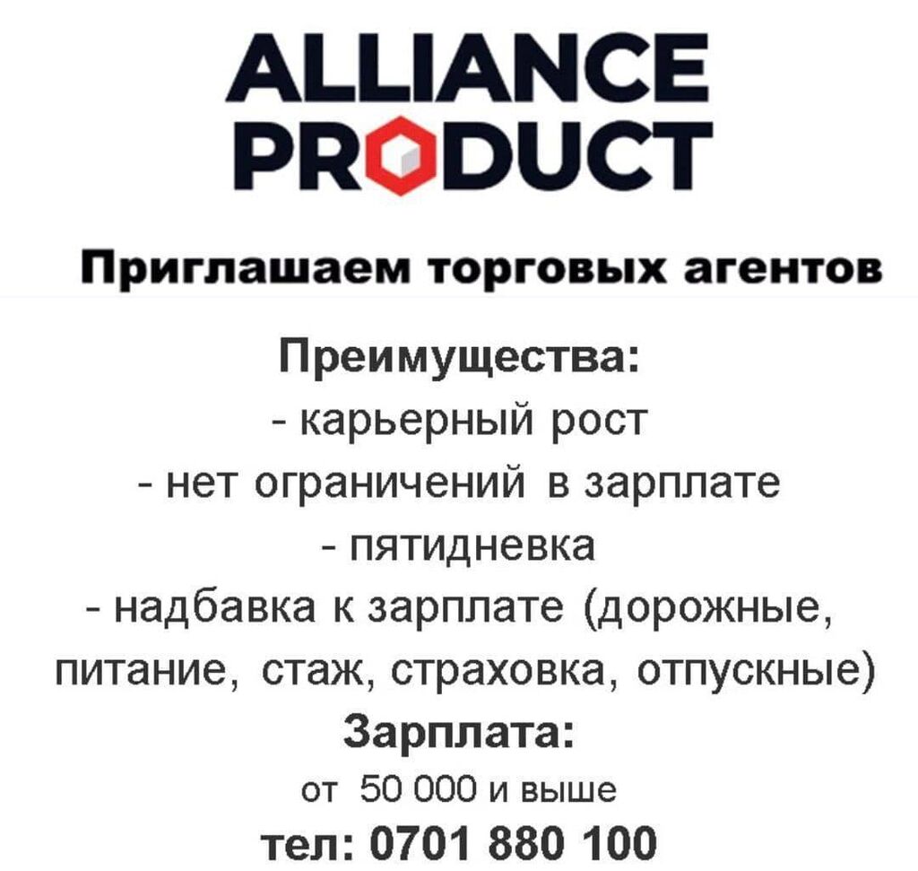 Торговый агент / Драйвер Продаж Если: 50000 KGS ᐈ Торговые агенты | Бишкек  | 90998572 ➤ lalafo.kg