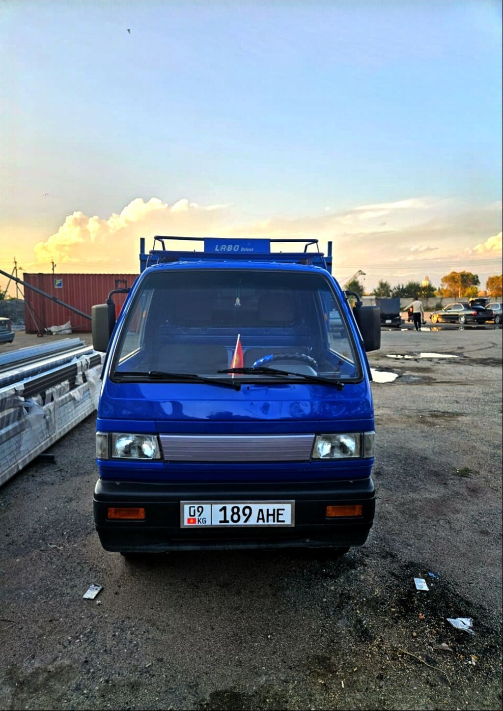 Грузовой мини-грузовик Daewoo Labo, синий цвет, компактный формат для: фото 2